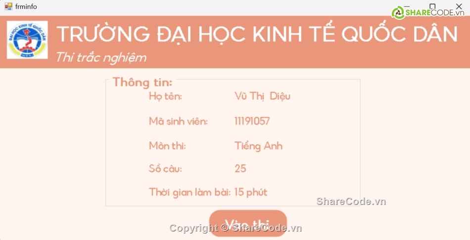 phần mềm thi trắc nghiệm,trắc nghiệm C#,code thi trắc nghiệm c#,phần mềm thi trắc nghiệm c#